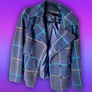 Moda International Plaid Coat